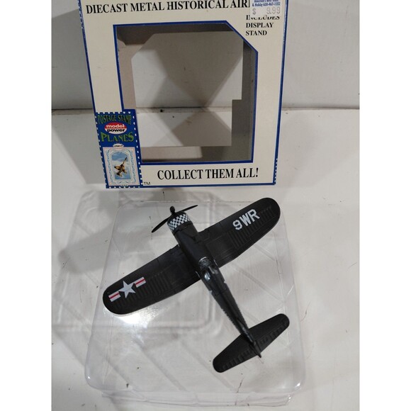 Model Power 5356-1 Postage Stamp 1:100 Scale Die Cast F-4U Corsair Airplane - Picture 6 of 13